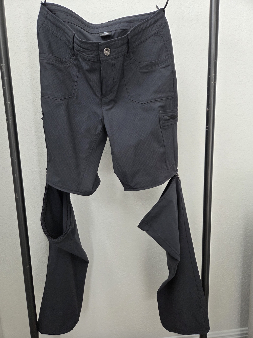 Kuhl Womens 8R Gray Cargo Zip-Off Utility Pants Shorts Hiking Outdoor Pockets - Picture 2 of 15